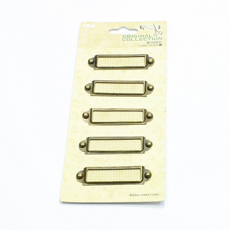 Label plates brons 01