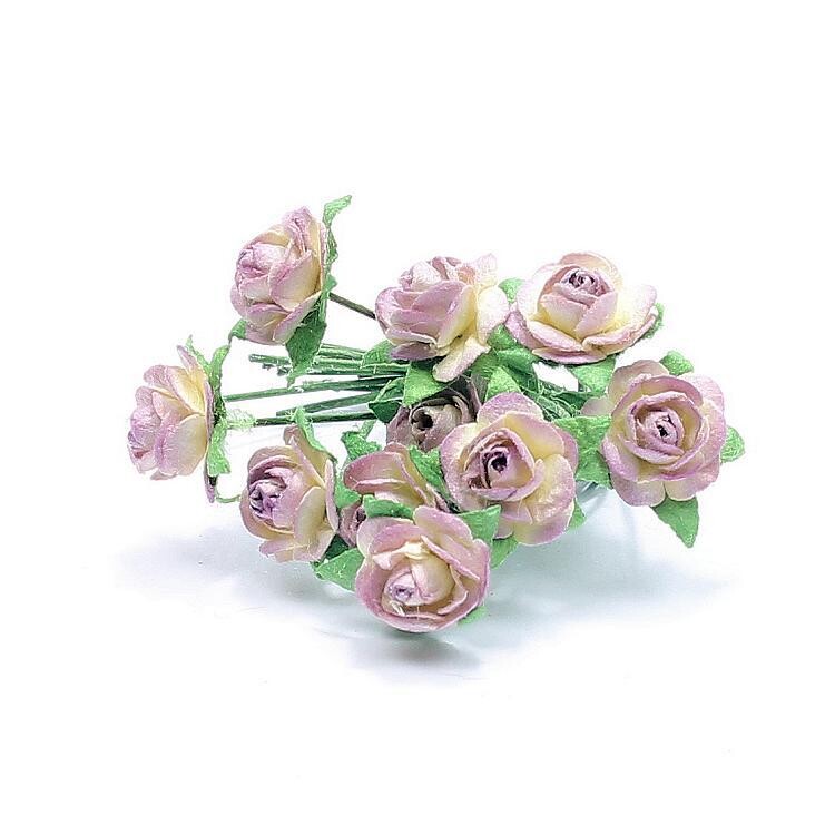Bloemen roosjes vintage lila