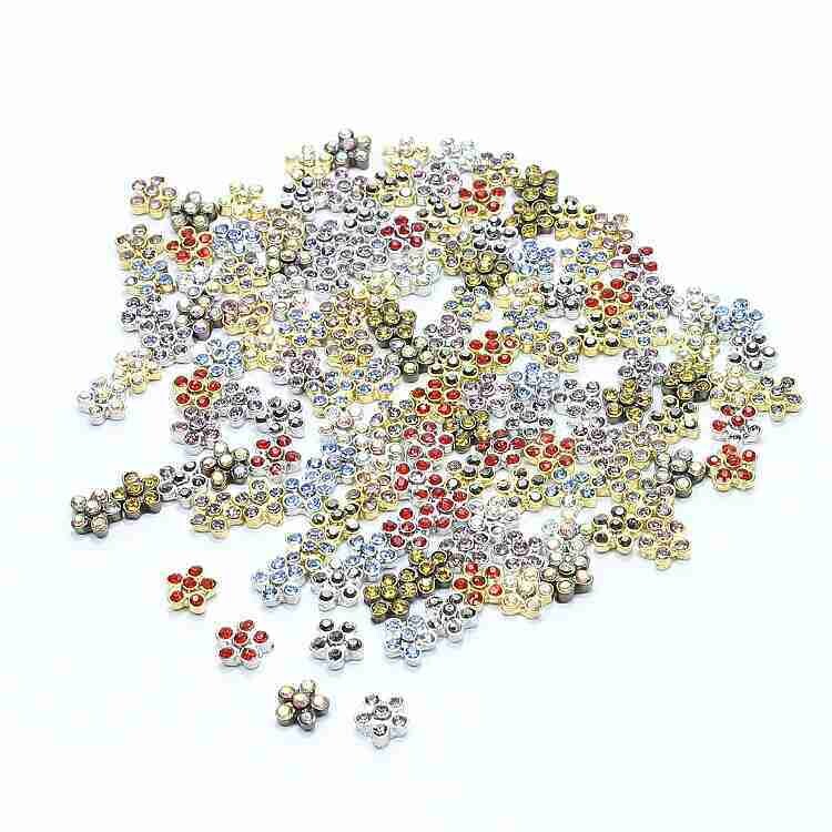 Rhinestone bloemen set