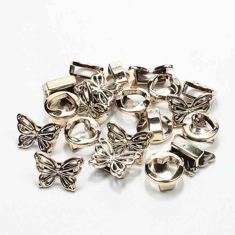 Ribbon sliders set vlinders en hartjes