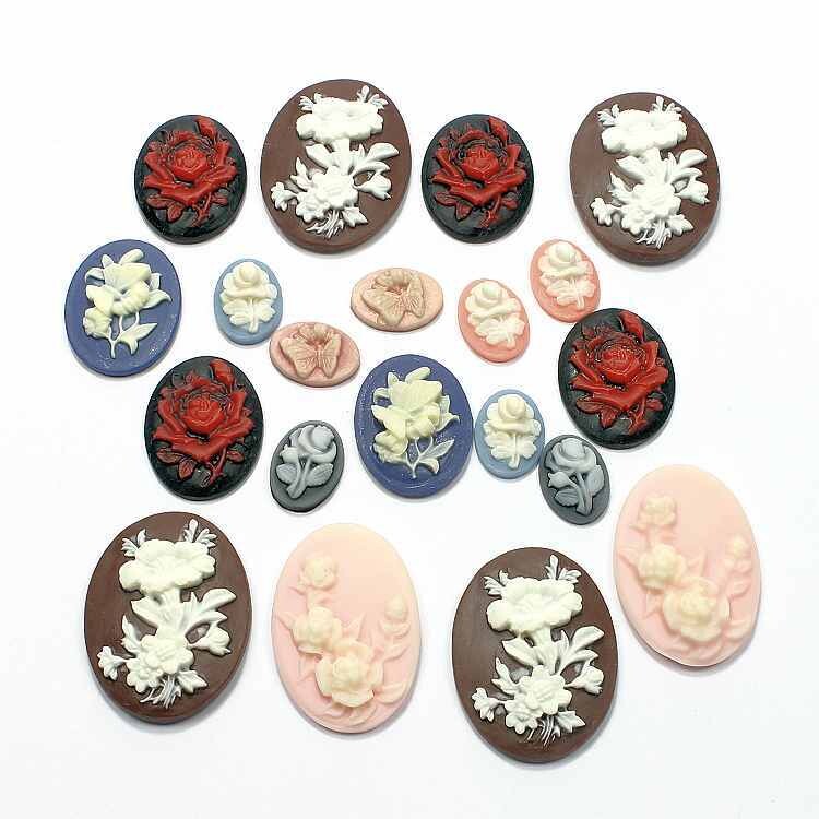 Cabochon bloemen