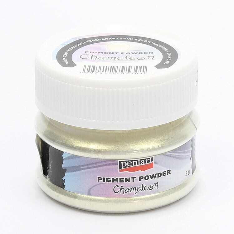 Pentart pigment powder chameleon white gold