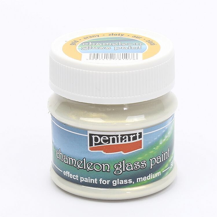 Chameleon parelmoer acryl glasverf goud
