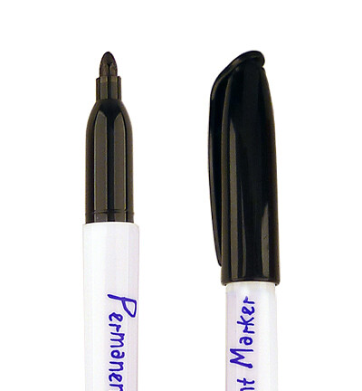 Permanent marker zwart