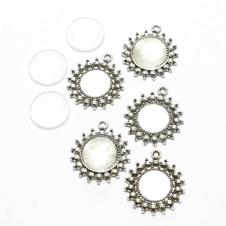 Frame set rond zilver