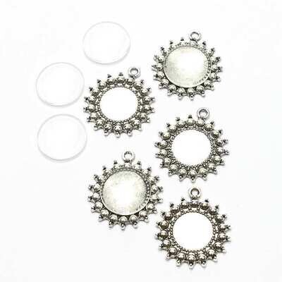 Frame set rond zilver