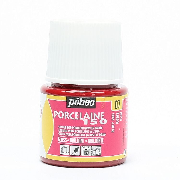 Porselein verf Pebeo gloss Ruby