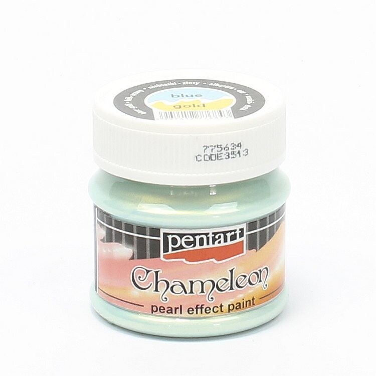 Chameleon parelmoer acrylverf blue gold