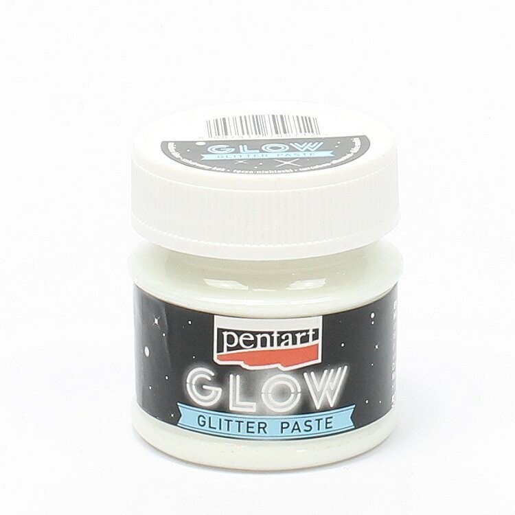 Glow in the dark glitter paste rainbow blue