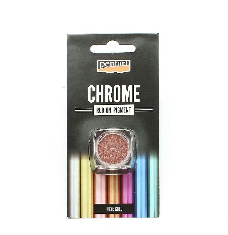 Rub on pigment chrome Rose gold