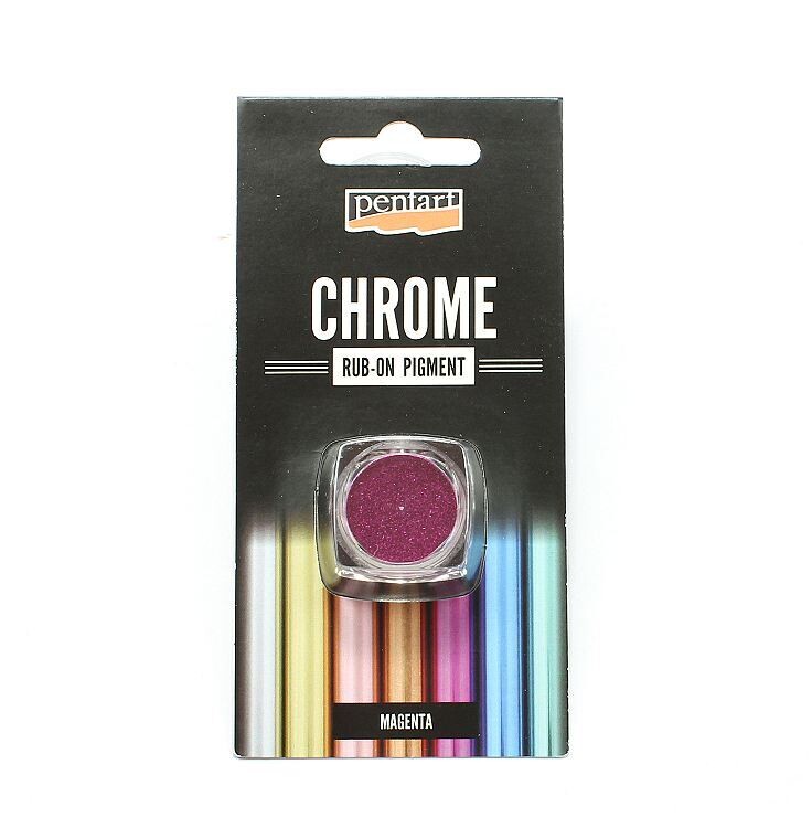 Rub on pigment chrome Magenta