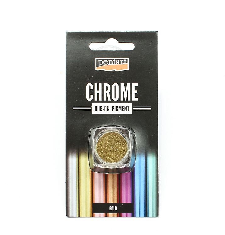 Rub on pigment chrome Gold