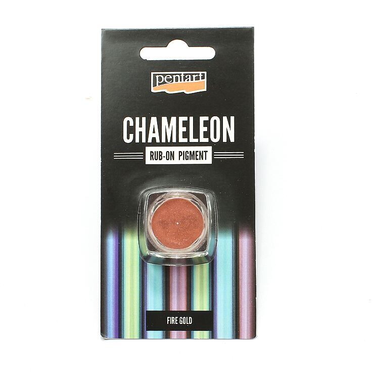 Rub on pigment chameleon Fire gold