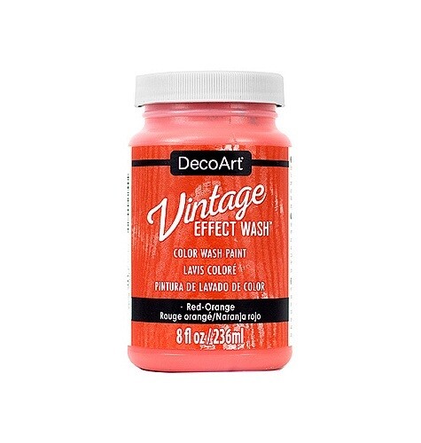 DecoArt Vintage effect wash Red orange