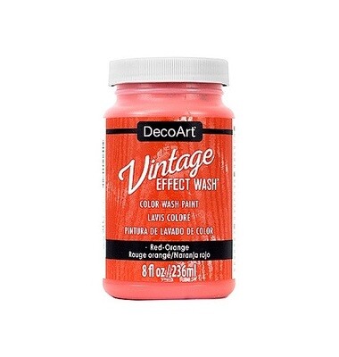 DecoArt Vintage effect wash Red orange
