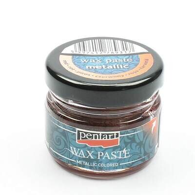 Wax paste metallic colored Red