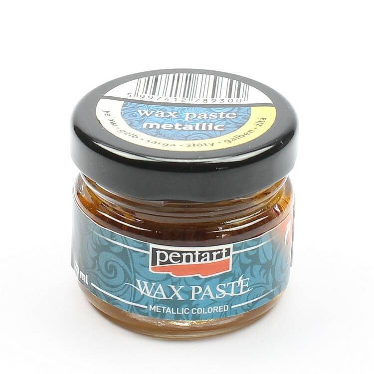 Wax paste metallic colored Yellow