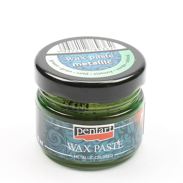 Wax paste metallic colored Green