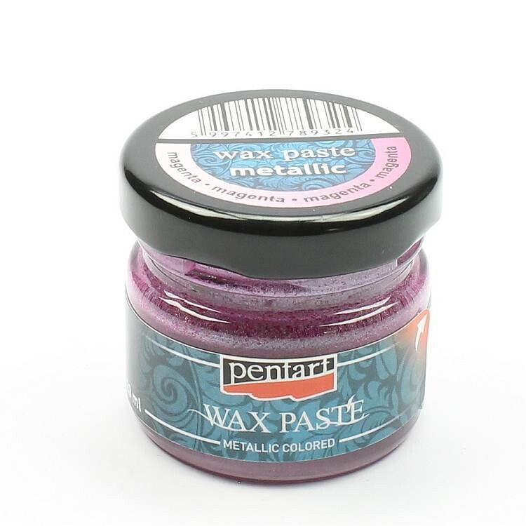 Wax paste metallic colored Magenta