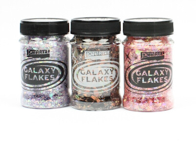 Pentart galaxy flakes