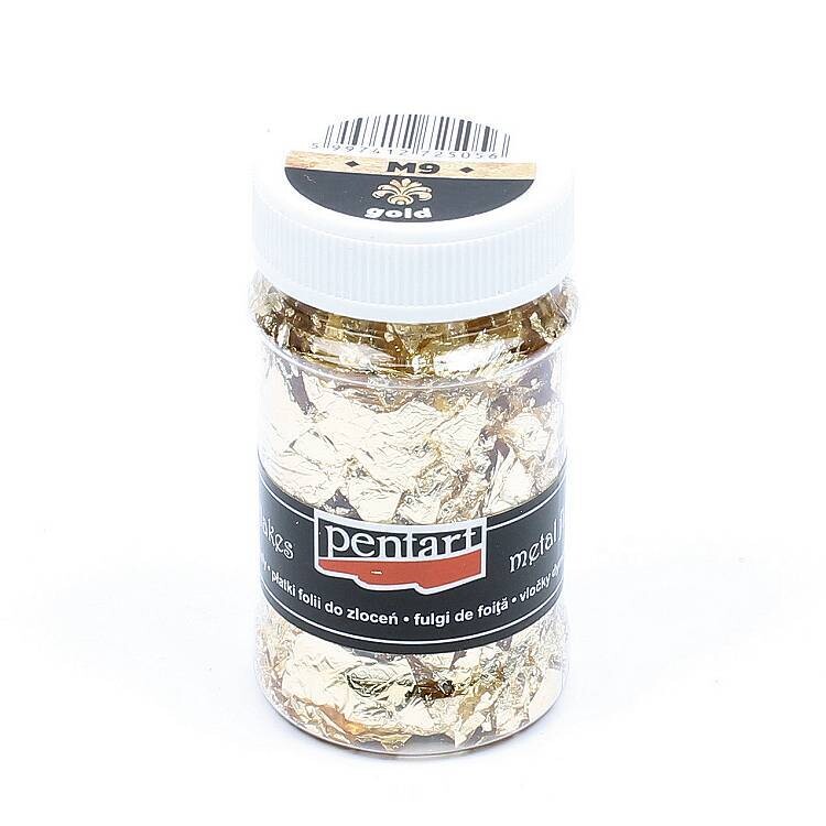 Metal flakes gold