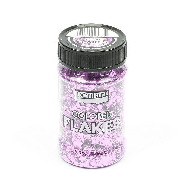 Colored flakes  Light purple