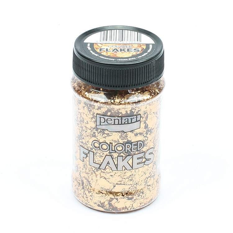Colored flakes Rose gold