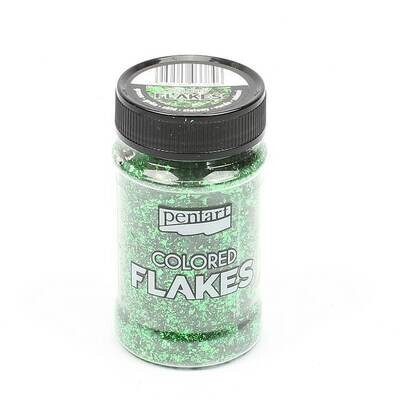 Colored flakes Green