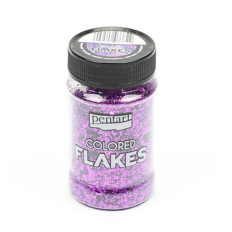 Colored flakes Dark purple