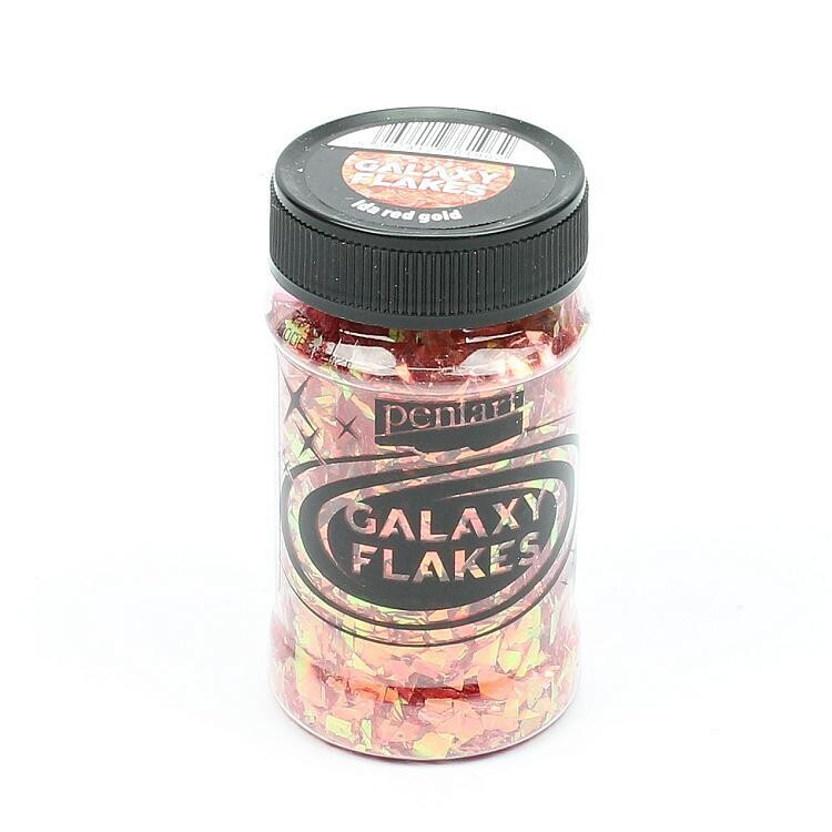 Galaxy flakes Ida red gold