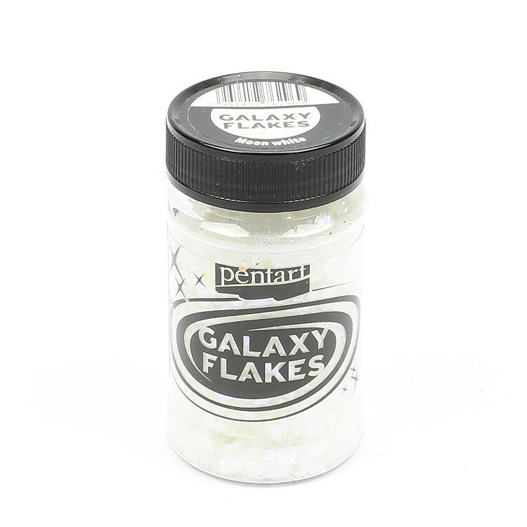 Galaxy flakes Moon white