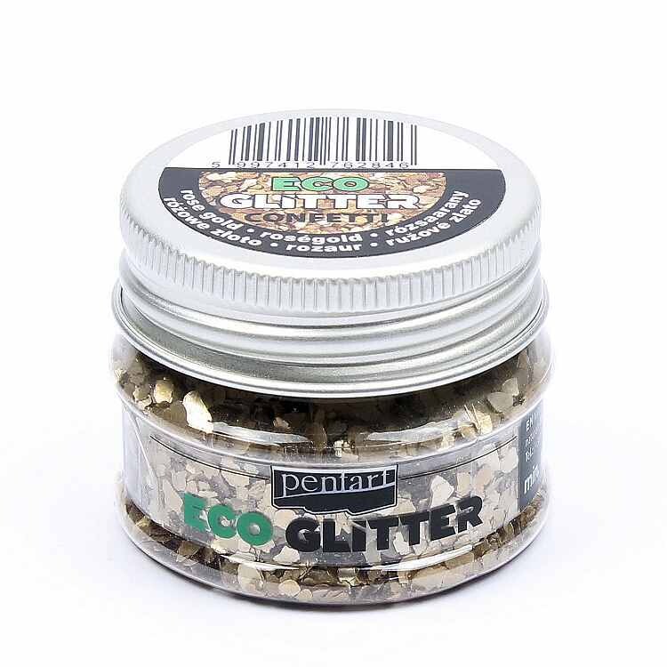 Eco glitter Rose gold confetti