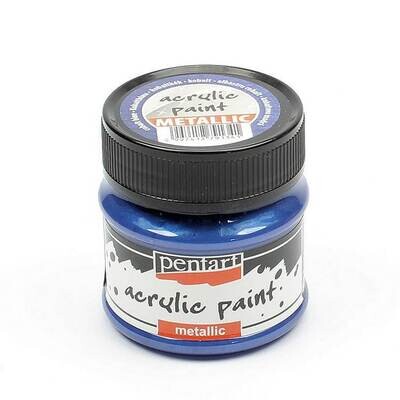 Pentart metallic acrylic paint Cobalt blue