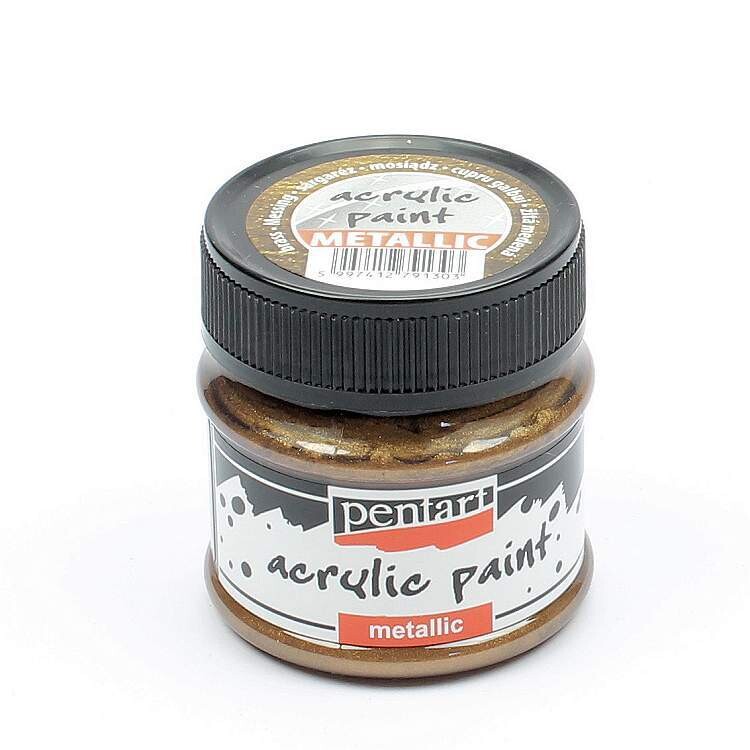 Pentart metallic acrylic paint Brass