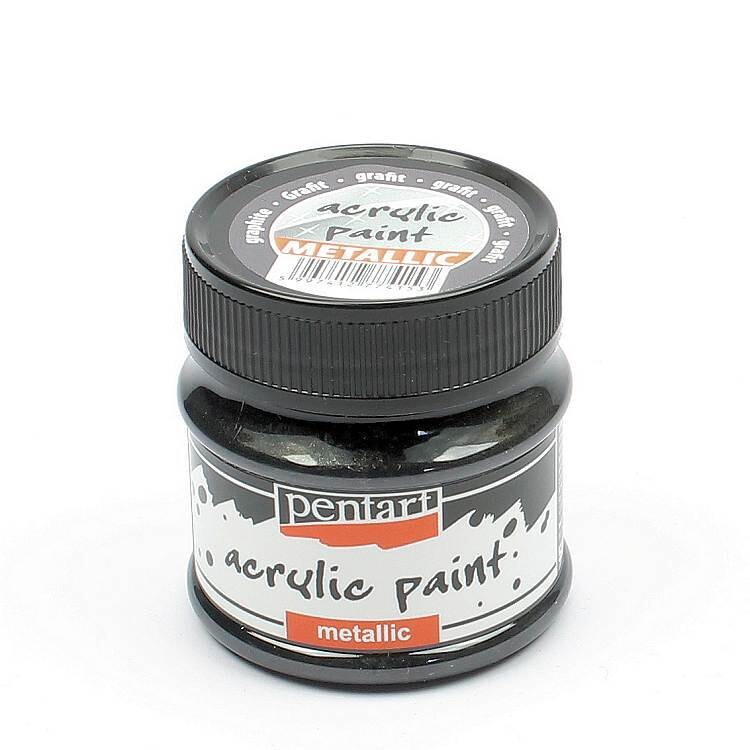 Pentart metallic acrylic paint Graphite