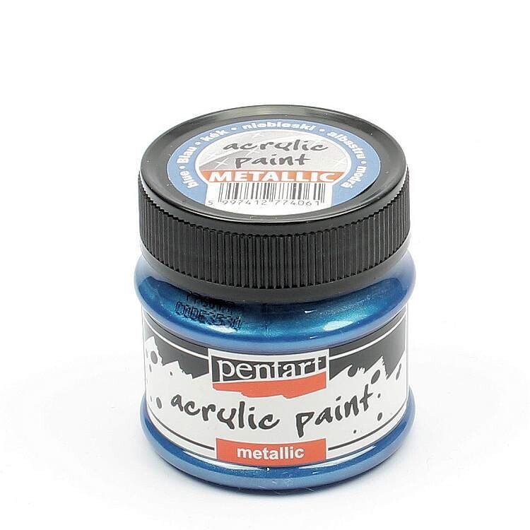 Pentart metallic acrylic paint Blue