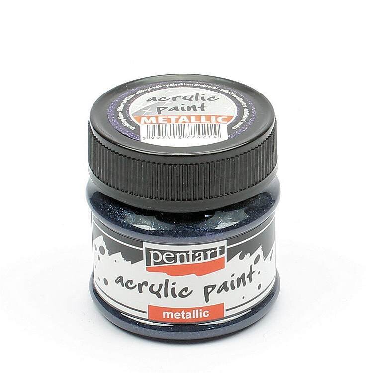 Pentart metallic acrylic paint Sparkling blue