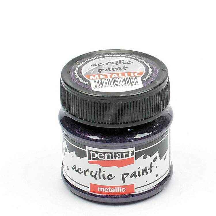 Pentart metallic acrylic paint Sparkling violet