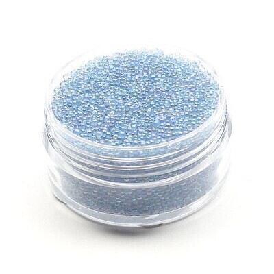 Micro pearls transparant blue 20 gr