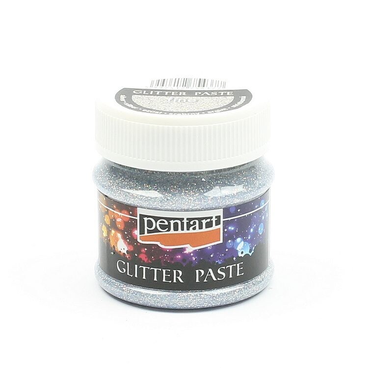 Pentart glitter paste silver