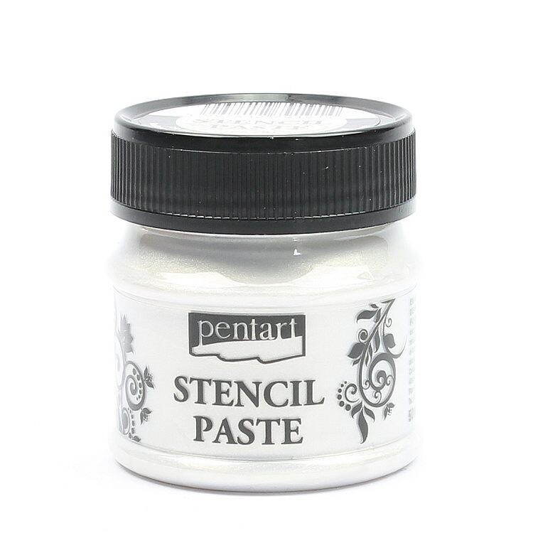 Pentart stencil paste ice flower