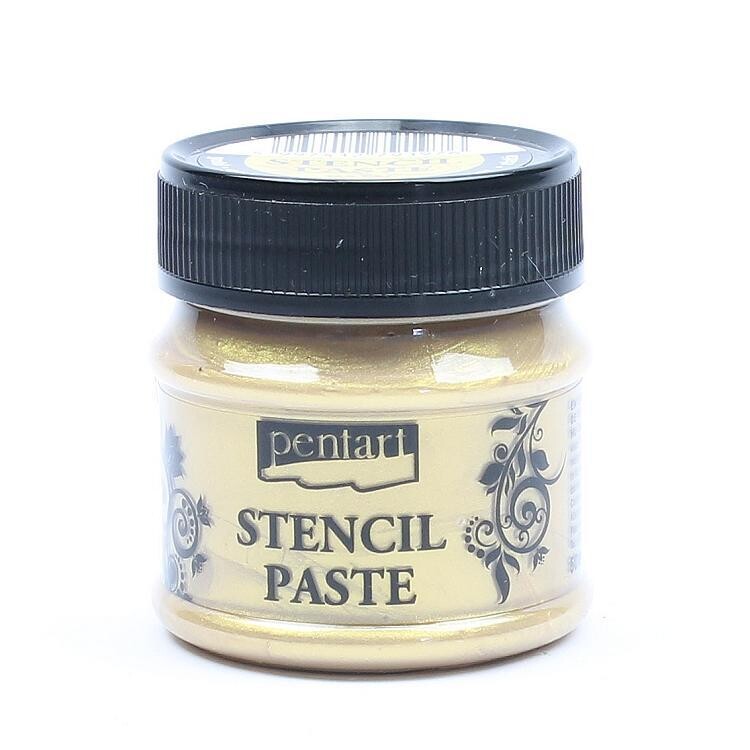 Pentart stencil paste gold
