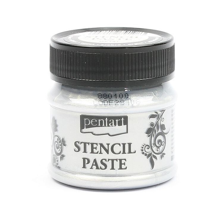 Pentart stencil paste silver