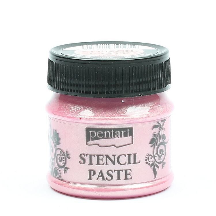 Pentart stencil paste hollyhock