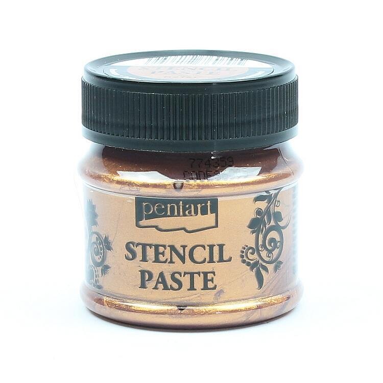 Pentart stencil paste bronze