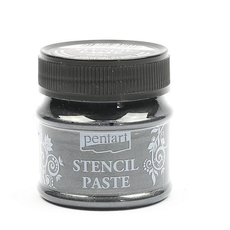 Pentart stencil paste black diamond