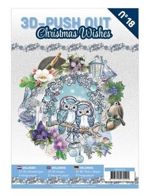 3D Push out boek nr 18 christmas wishes