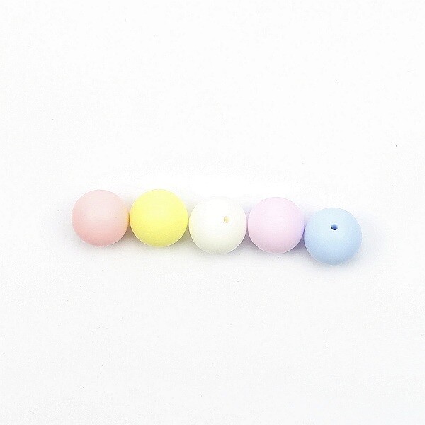 Silicone beads round