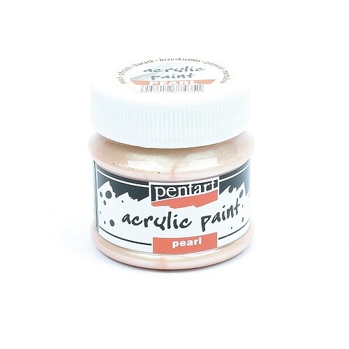 Pentart acrylic paint pearl peach