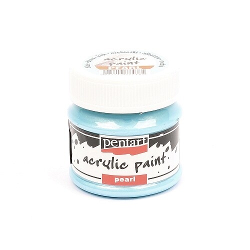 Pentart acrylic paint pearl blue